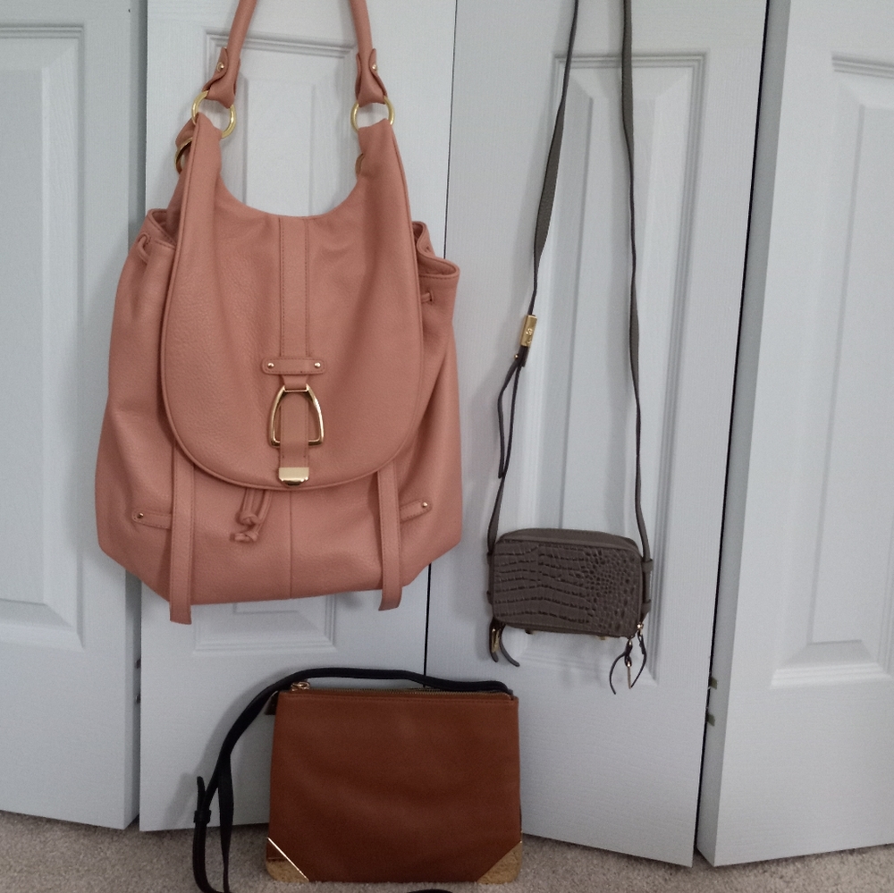 Bundle of 3 G.I.L.I. Handbags (Backpack + Triple Compartment + Micro Bag)